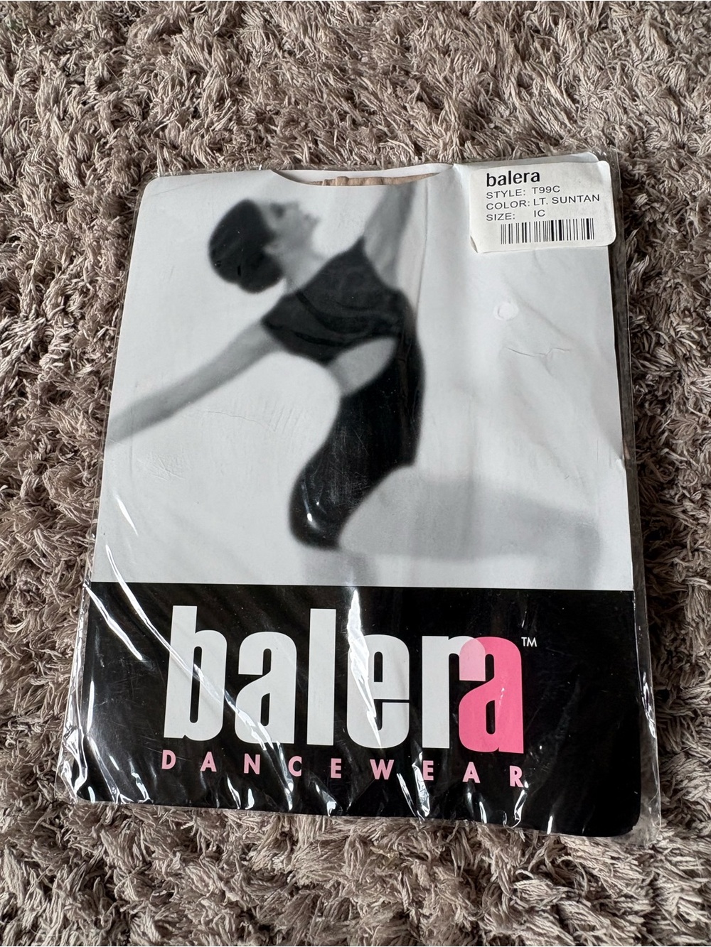 Balera light suntan dance tights size LC child’s large